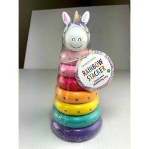 TWO'S COMPANY CUPCAKES & CARTWHEELS RAINBOW STACKER HANDCRAFTED STACKING TOY